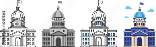 Black Outline Time Date and Place Icon Set with Stopwatch, Calendar and Map Pin