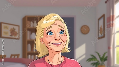 Warm Smiling Elderly Woman