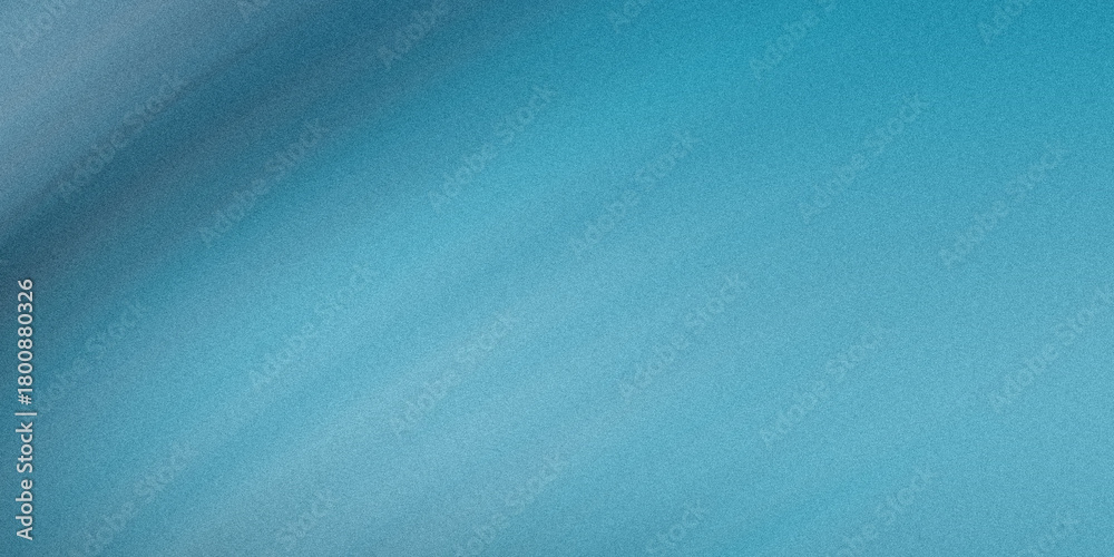 Fototapeta premium Vibrant Teal Blue Gradient with Diagonal Streaks and Grain abstract background