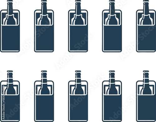 Blue Hand Holding Cat and Dog Silhouettes with Green Circle and Flying Bird Design