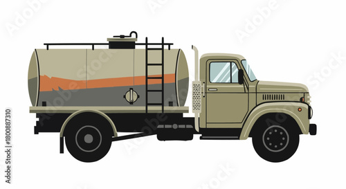 truck isolated on white