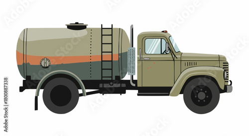 truck isolated on white