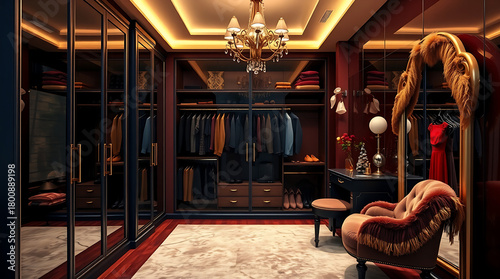 Old money walk in closet