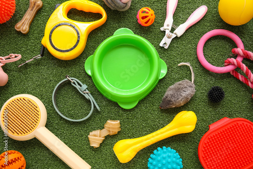 Food bowl and different pet...