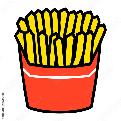 ファストフード店のフライドポテト