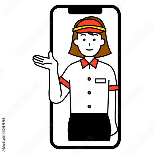 ファストフード店へのモバイルオーダー