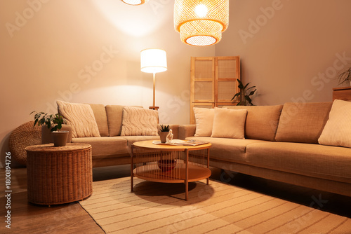 Interior of stylish living ...