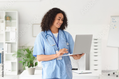 Female African-American med...