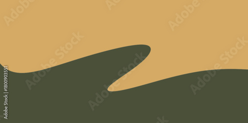 Organic Wavy Abstract Vector Illustration Background. Simple background with soft, organic, wavy lines in earth tones.