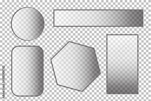 Transparent Gradient Shape Pack  UI Design Elements