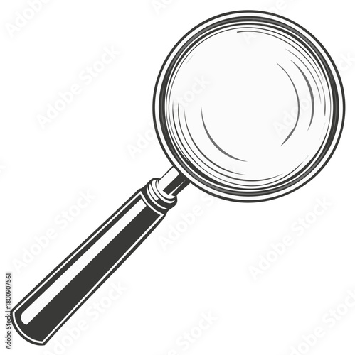 Magnifying glass illustration search detective inspect symbol equipment