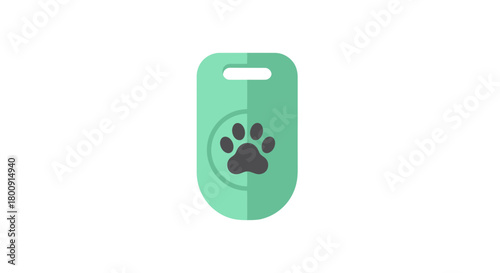 Discover adorable pet accessories now! Find the perfect tag for your furry friend, showcasing their unique paw print style with this trendy, modern design.