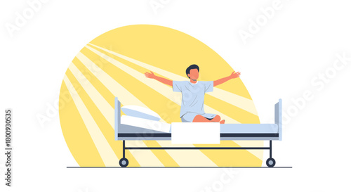 Patient's Awakening: A Symbol of Hope and New Beginnings After Medical Treatments