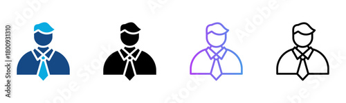 Administration Icon Multiple Style Vector Illustration
