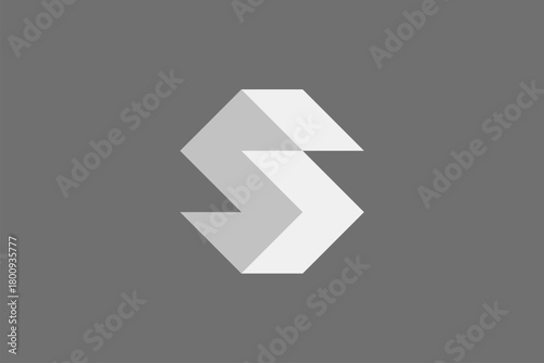 letter S geometric bold logo 