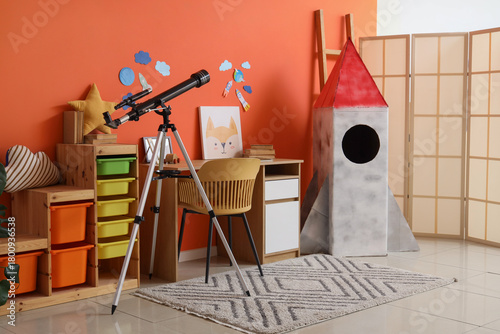 Interior of stylish childre...