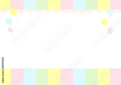 かわいいパステルカラーのチラシ背景