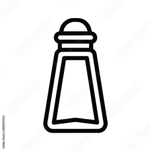 Salt Cellar Outline Vector Illustration