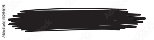 Hand-drawn black marker scribble isolated on a white background, a messy abstract grunge texture element for artistic design, highlighting, or creative projects