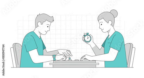 People Measuring Time While Playing Board Game And Having Fun Together Always