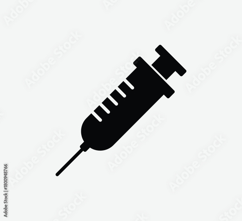 Syringe Icon – Medical Injection Symbol