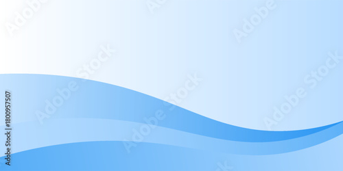 Abstract blue waves background, minimal waves design concept