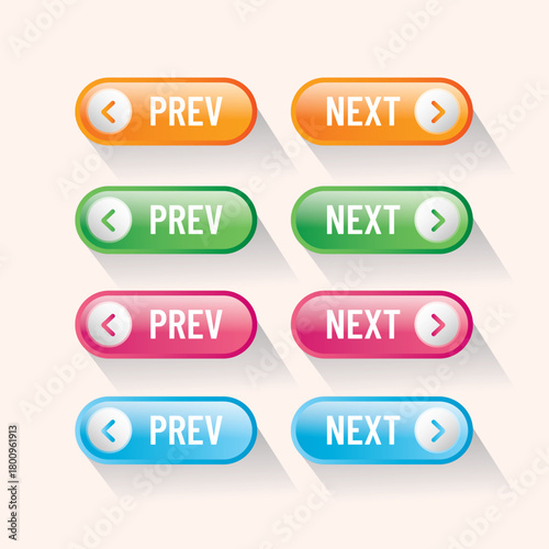 next_and_previous_icon_button_website_with_arrows_vector_illustration