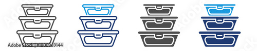 storage of food icon set multiple style