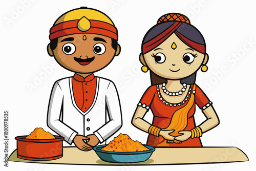 children in a traditional costume