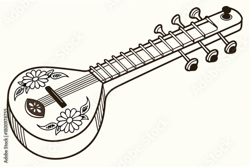 electric guitar isolated on white