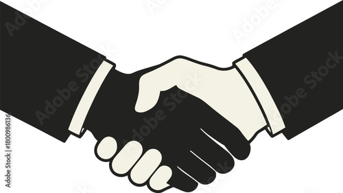 Business handshake representing agreement, partnership, trust, deal