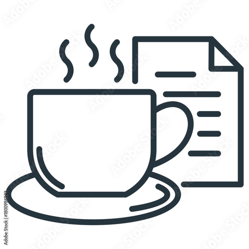 Coffee Mug Outline Icon