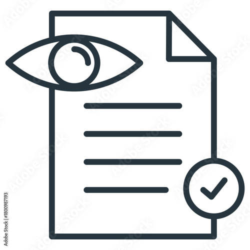 Read Only Paper Outline Icon