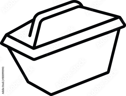 Frozen Meal Packaging Line Art Transparent Background