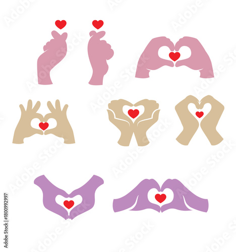 love hand shape 