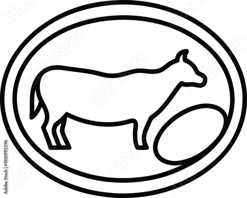 Lab Grown Meat Icons Line Art Transparent Background
