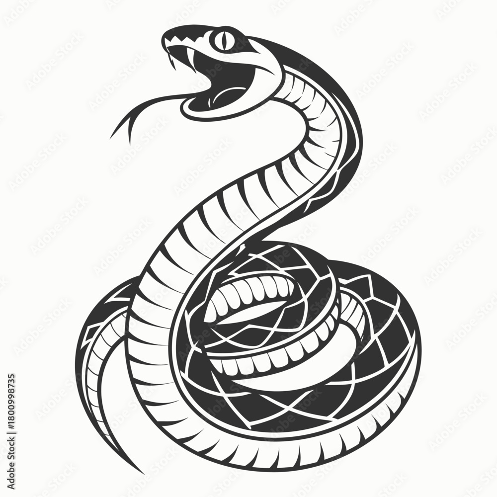 Fototapeta premium snake vector illustration