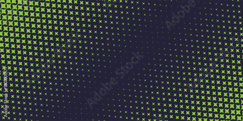 creative green star texture in black and green tones, perfect for background. horizontal gradient vector