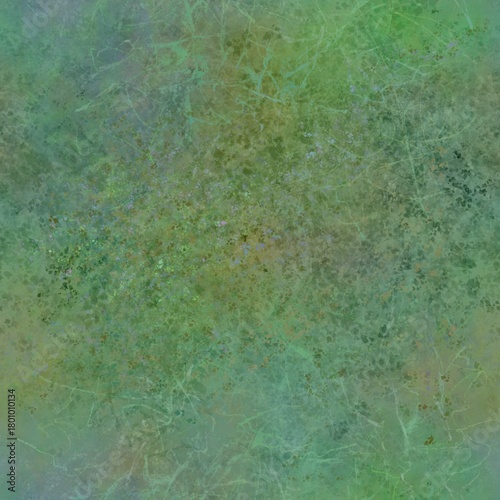 Abstract, blurred seamless pattern in muted green tones Grunge effect Grainy, multicolored background