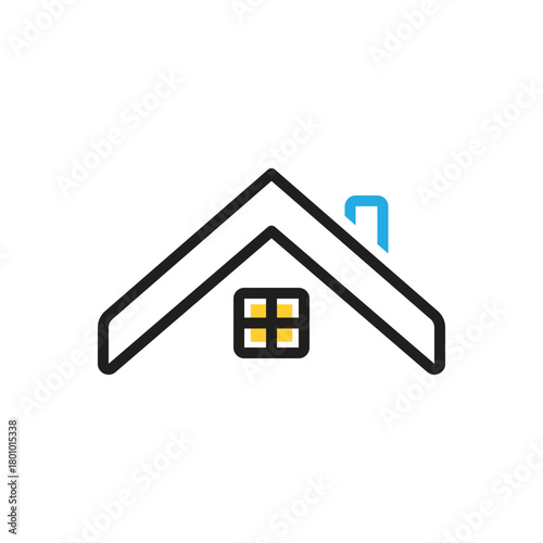 Multi color icon for roof