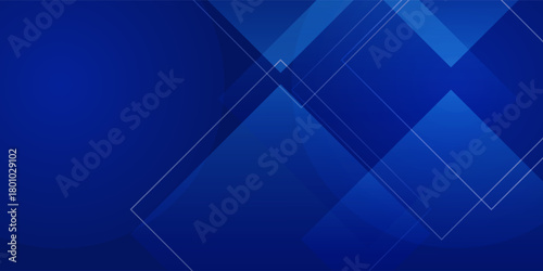 Abstract blue background. Geometric triangle background.