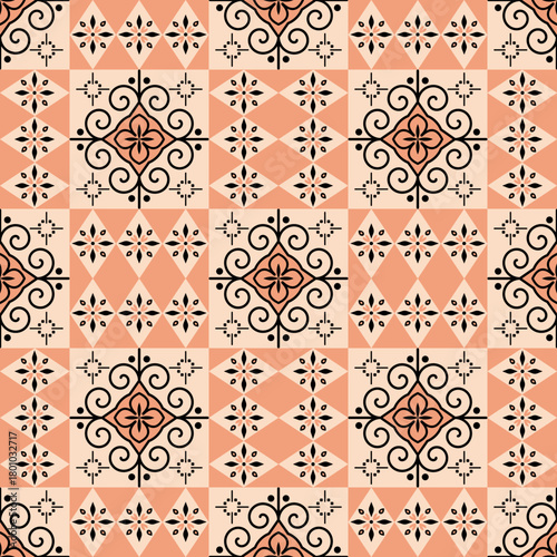 Basic floral Vector geometric pattern with retro-inspired shapes, trendy color palette, and versatile layout. Great for digital art, poster design, and web backgrounds.”