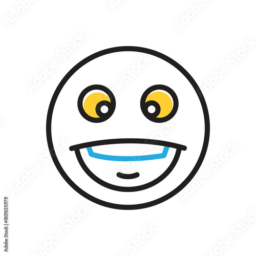 Multi color icon for comic