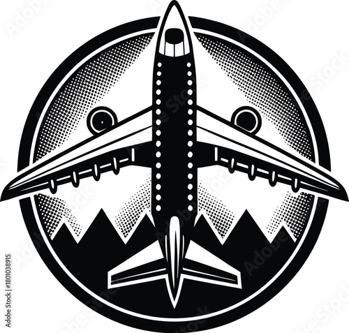 Black airplanes top view. Military jet fighter silhouette icons Strategic Military Power Modern Fighter Jet Soaring in Black Illustration	
