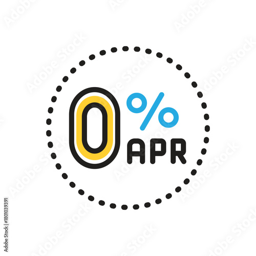 Multi color icon for apr annual