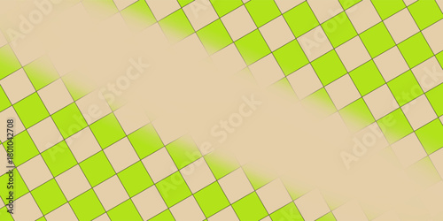 Groovy psychedelic wavy chessboard seamless pattern. Hippie twisted gingham checkerboard background.