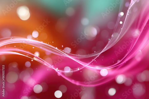 Colorful seasonal abstract background with glowing swirls
