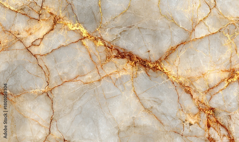 Fototapeta premium White marble surface with luxurious gold veins texture