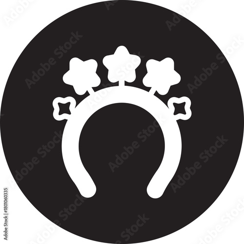 headband glyph icon