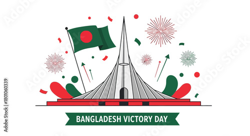 Bangladesh Victory Day Celebration A Vibrant Illustration of National Pride and Heritage